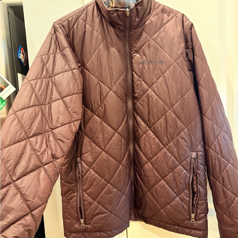 Columbia Men's Quilted Puffer Jacket - Brown
